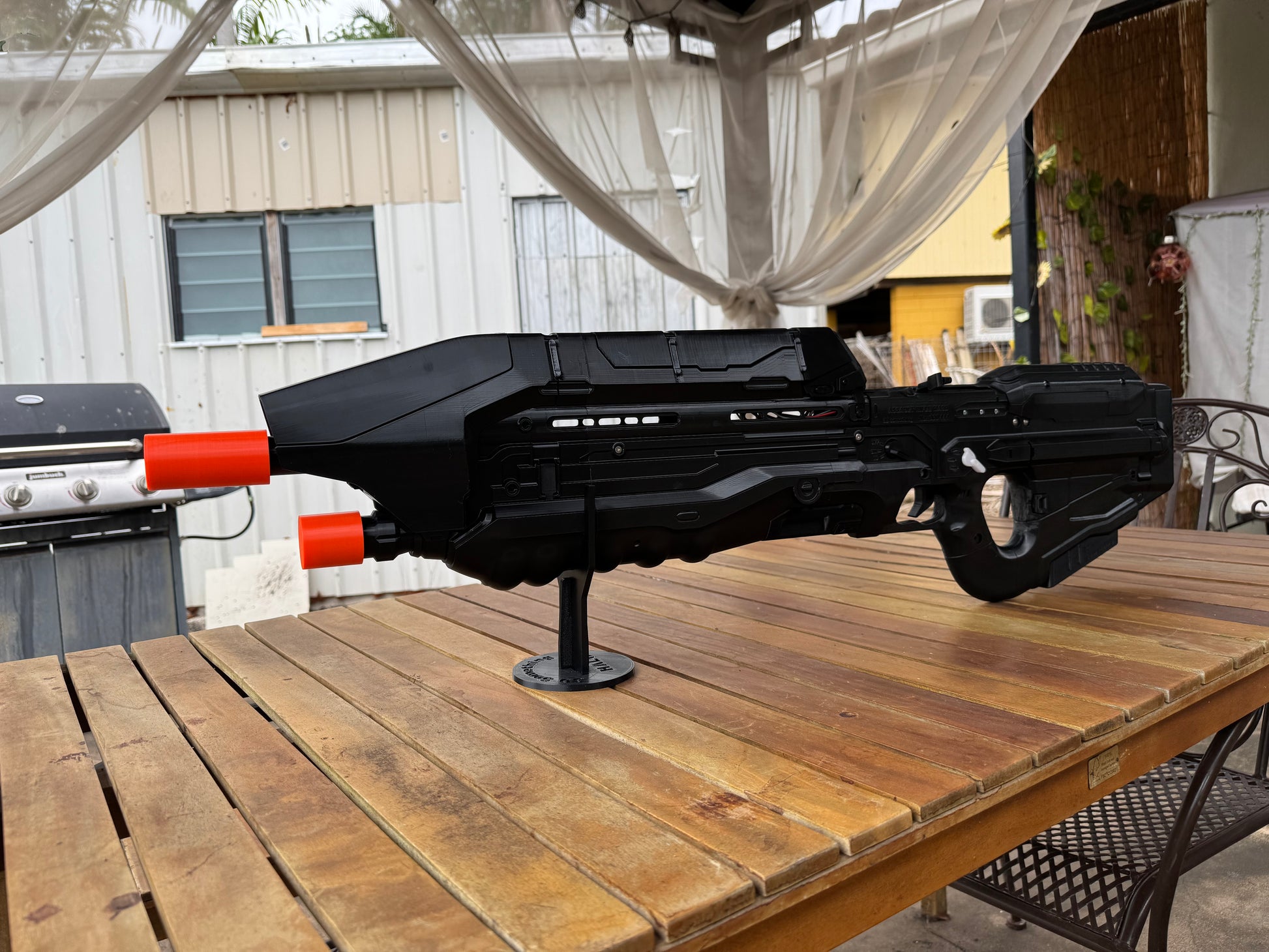 Halo5 Assault rifle MA5D 3d print raw kit with electronics built-in