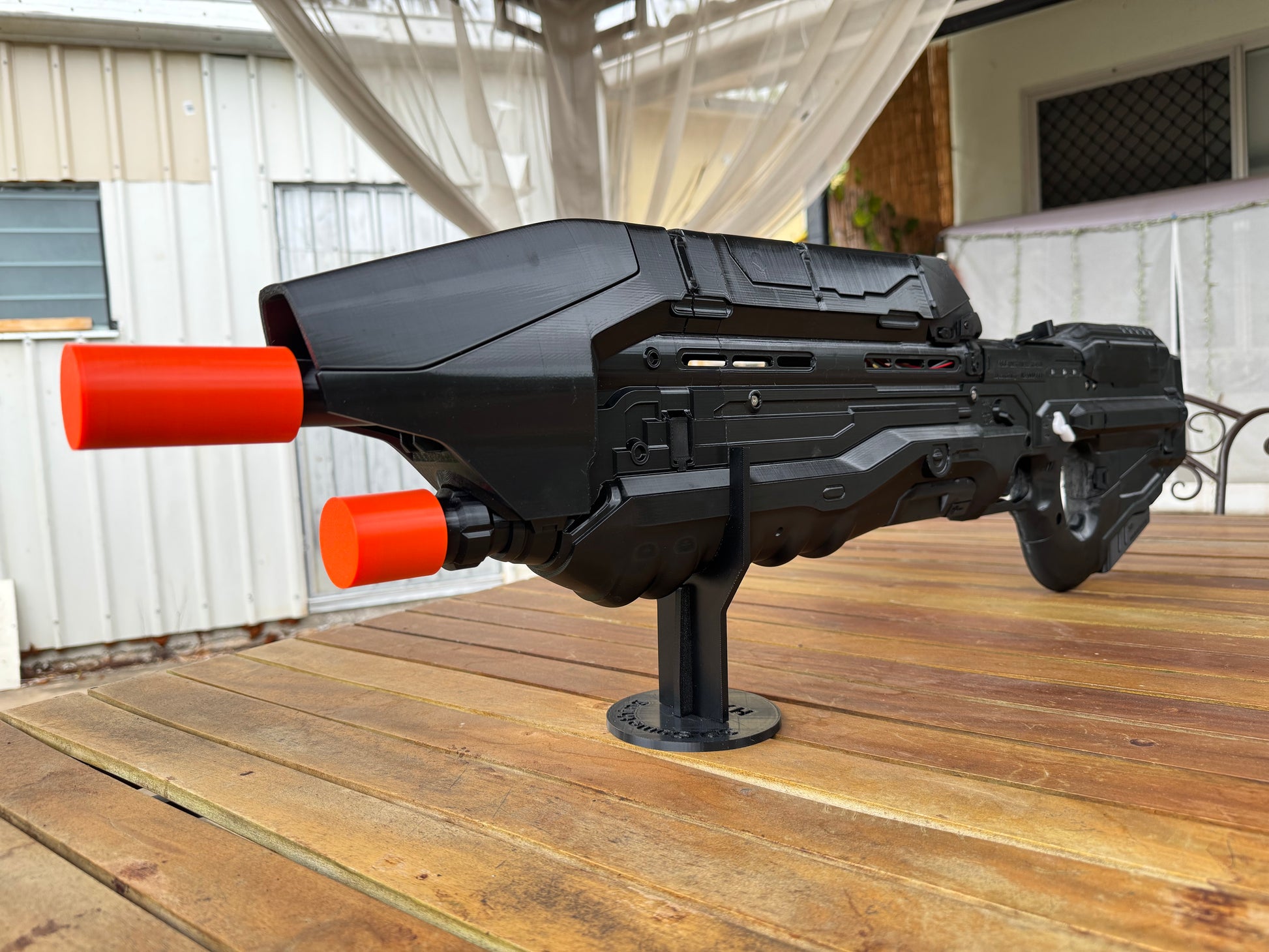 Halo5 Assault rifle MA5D 3d print raw kit with electronics built-in