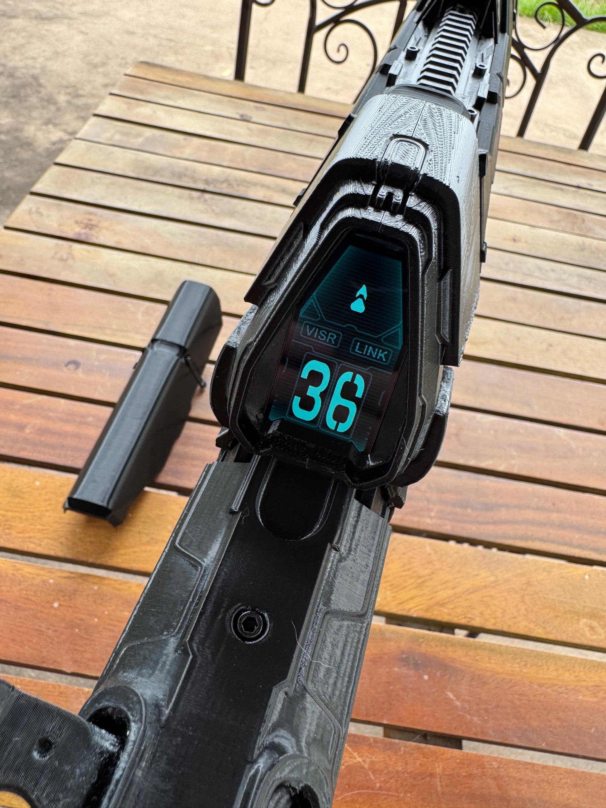 Halo5 Assault rifle MA5D 3d print raw kit with electronics built-in