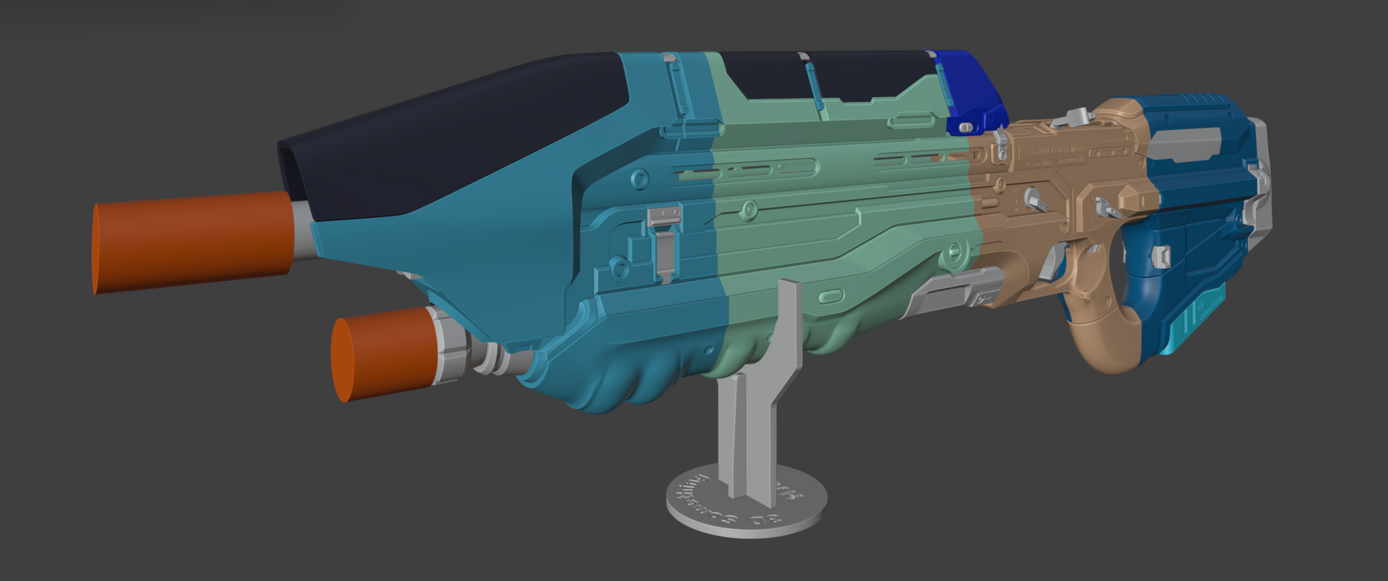 halo5 assault rifle 3d print file