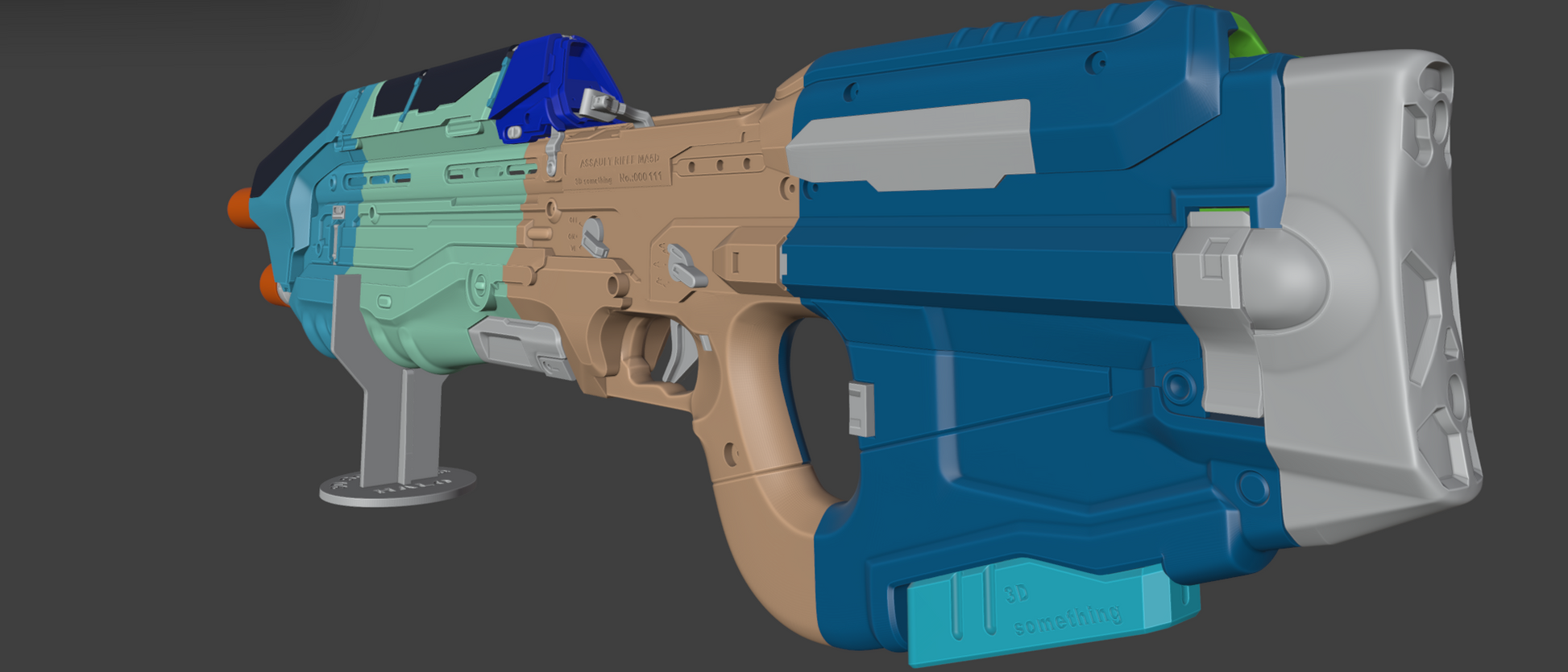 halo5 assault rifle 3d print file