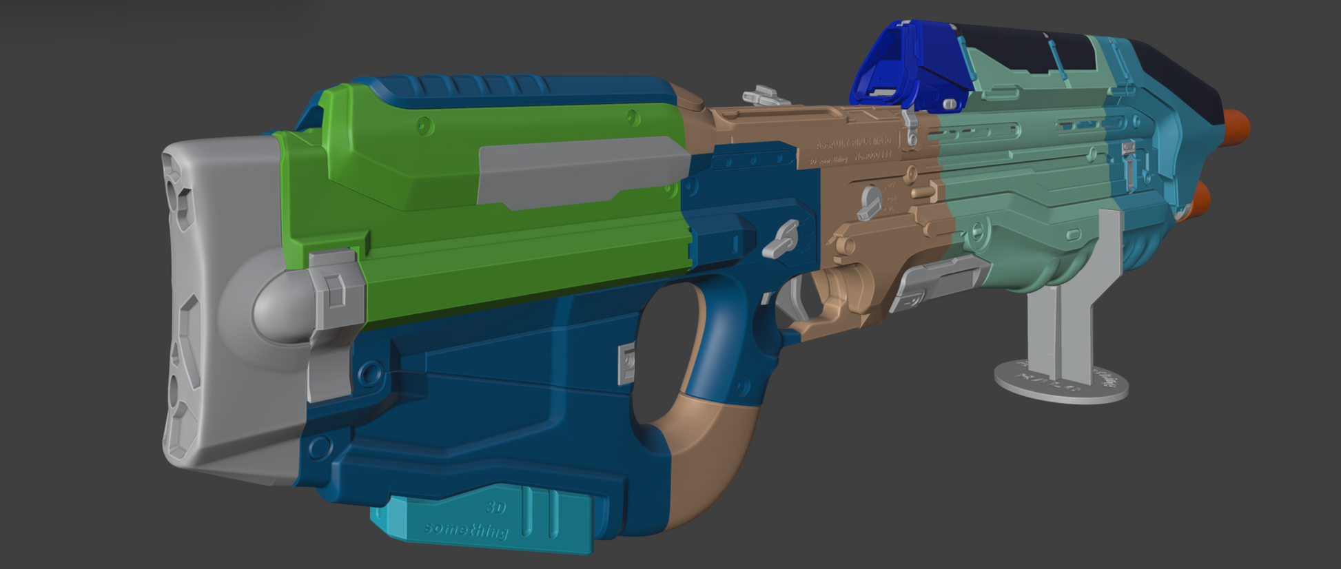 halo5 assault rifle 3d print file
