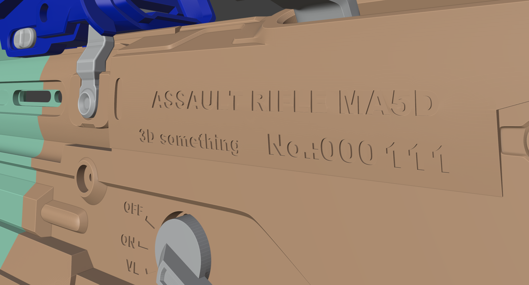 halo5 assault rifle 3d print file