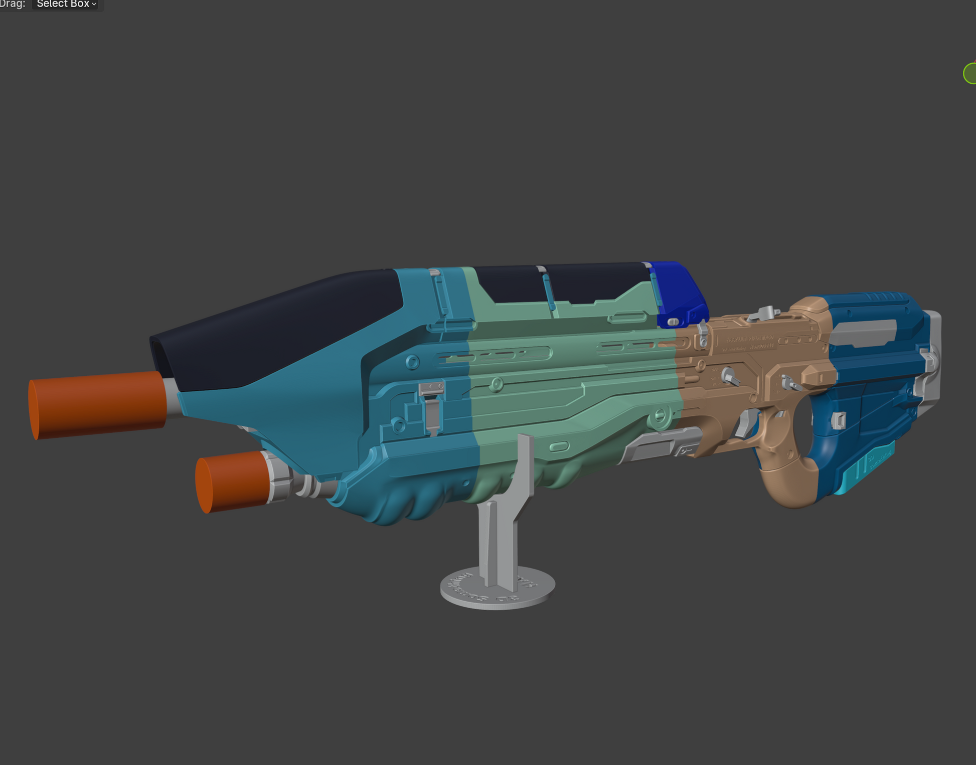 halo5 assault rifle 3d print file