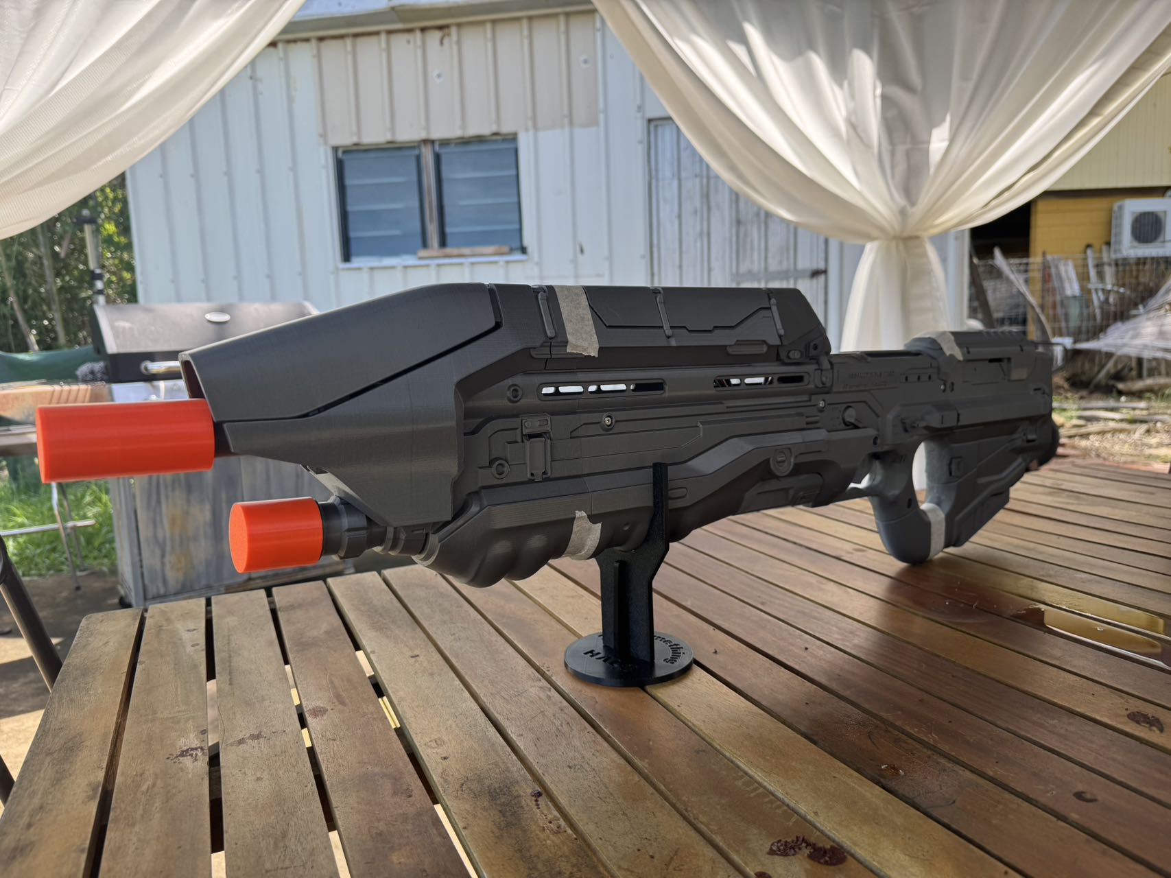 Halo5 Assault rifle MA5D 3d print raw kit with electronics built-in