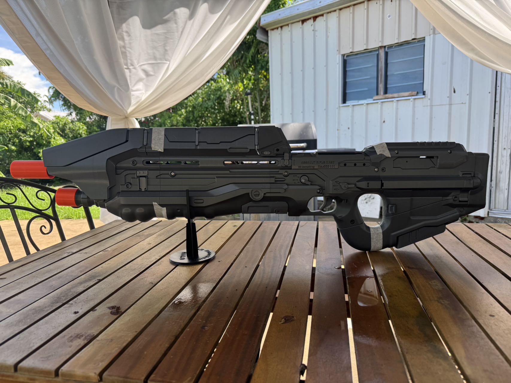 Halo5 Assault rifle MA5D 3d print raw kit with electronics built-in