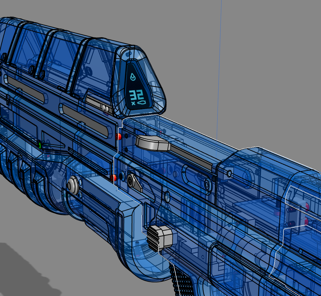 Halo3 & odst MA5C 3d Print STL file with firmware